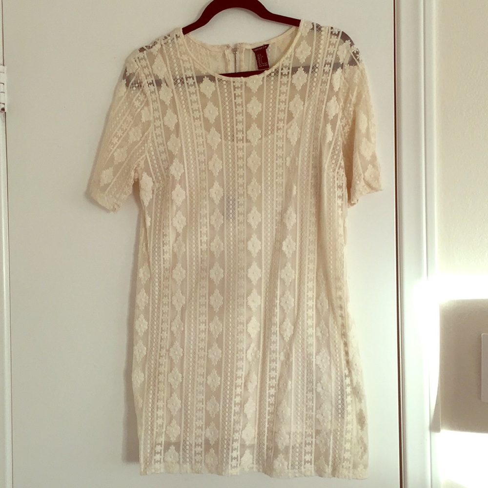Forever 21 White Cream Dress